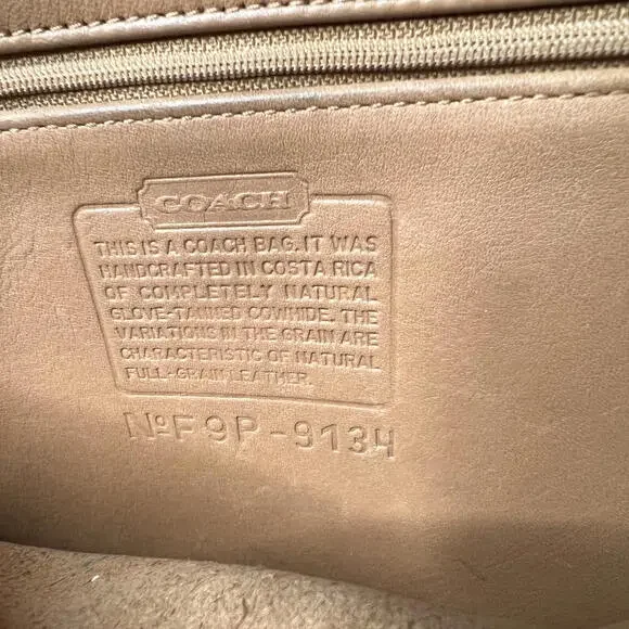 Coach Tan Leather Shoulder Bag - Picture 9 of 11